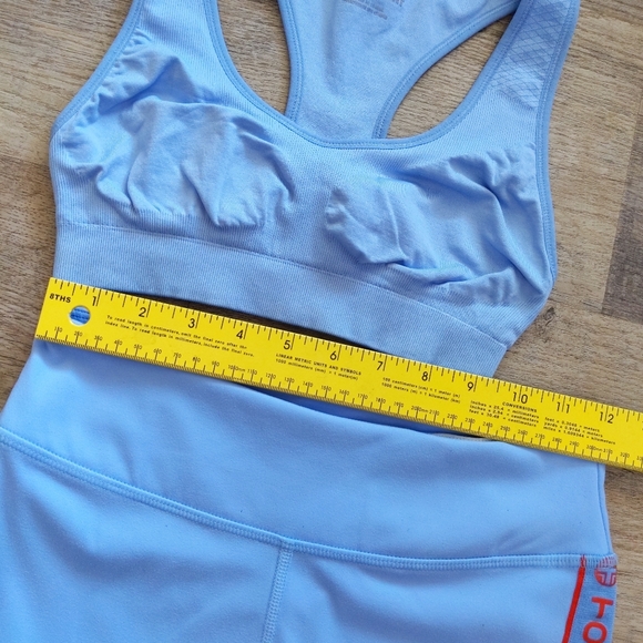 Tory Burch Sport Leggings + Bra Set Blue Size XS - Picture 12 of 14